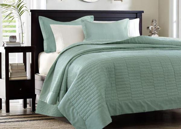 European Style Cotton Full Size Bed Quilt , Real Simple 3Pcs King Size Bed Quilts