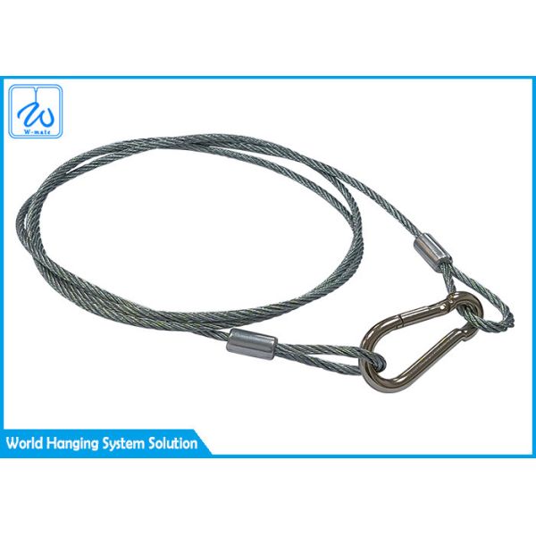 Нержавеющие 316 слинги петли веревочки провода 3mm/кабелей безопасности для света приведенного равенства
