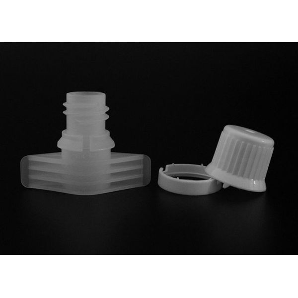 9.6mm Single Gap HDPE Plastic Nozzle And Cap For Drinking Doypack