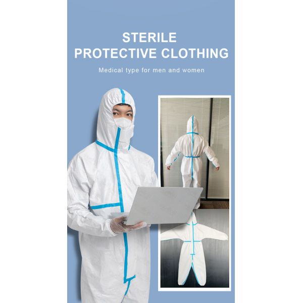 High Efficiency Protective Medical Coverall Suit Customized Size 0.32kg