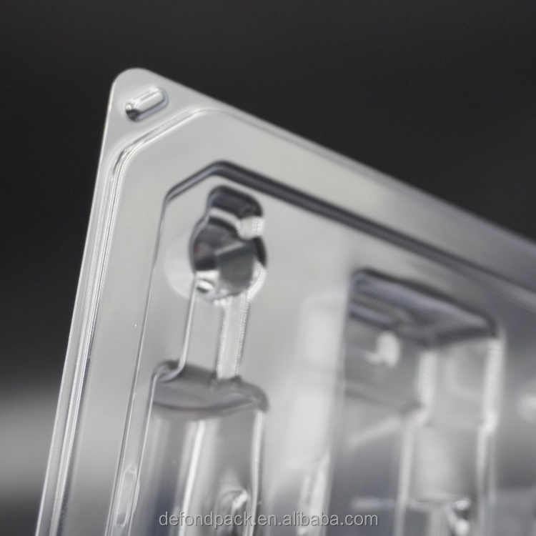 Hot Selling Custom Wholesale PET Medical Equipment Tray Clear Vacuum Forming Tray Medical Grade