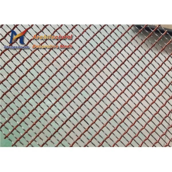 Wall Decorative Metal Mesh Sheets 8mm Decorative Brass Mesh Screen