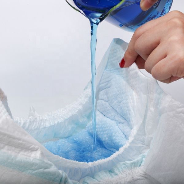 Ultra Thin Nonwoven Disposable Diaper Pants with Green Blue ADL