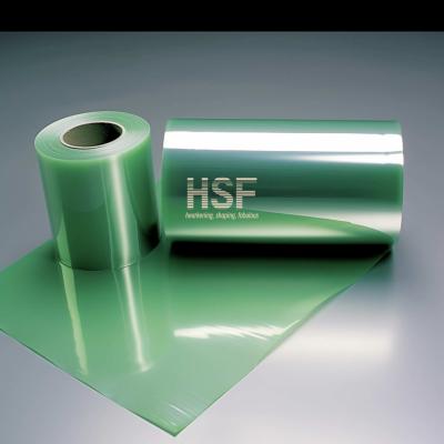 20um PET verde translúcido não revestido de silicone com filme PET ópticamente transparente
