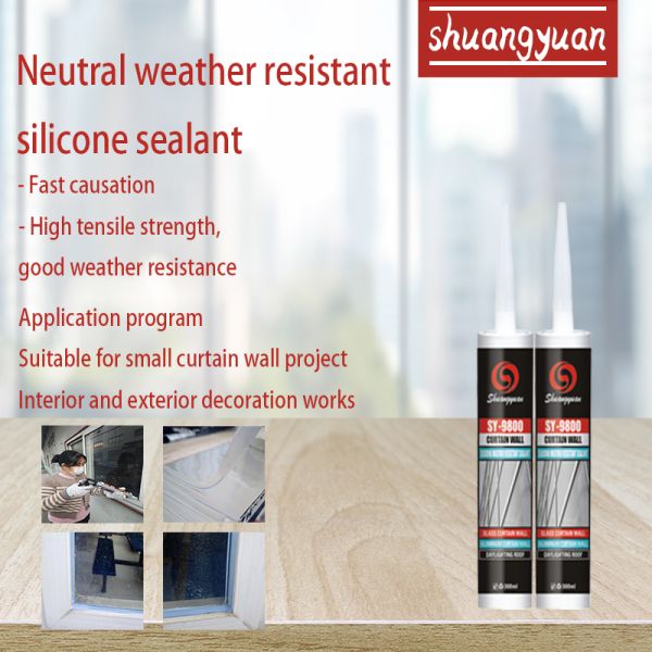 Water Resistant Silicone Adhesive Moisture Proof For Windows Doors Roof Joints