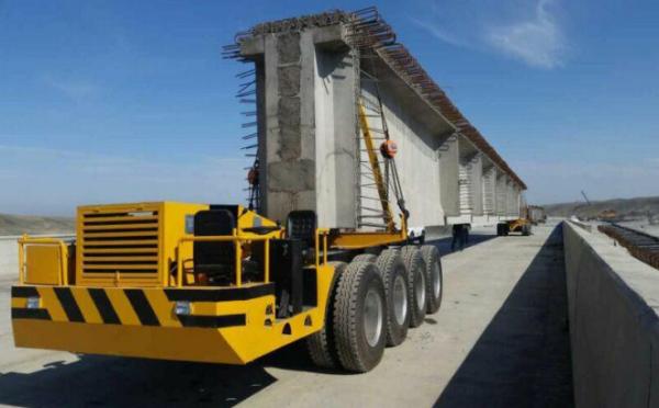 200 Tons Four Axle Trailer , Girder Bridge Trailer For Transport Bridge