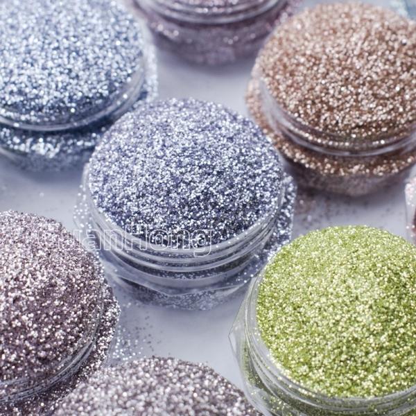 Teal Purple Chunky Hexagon Solvent Resistant Glitter Dust Oil Based For DIY Craft