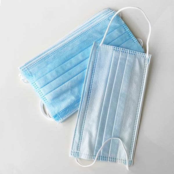 Water Repellent Disposable Protective Mask , Breathable 3 Ply Face Mask