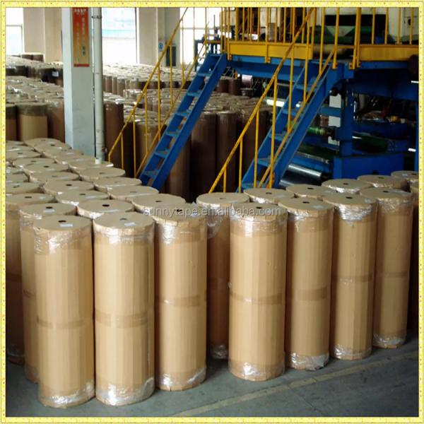 40 45mic Clear BOPP Water Acrylic Tape Jumbo Roll Customized Colors And Logos