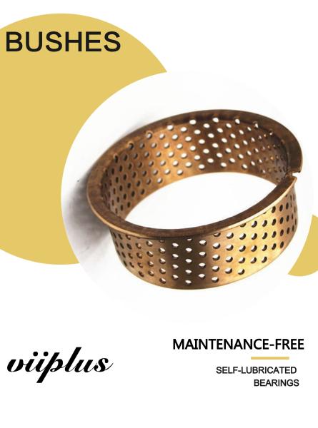Mining CuSn8 Bronze Bearing Cylindrical With Holes 092 Flanged Sleeve Bushes