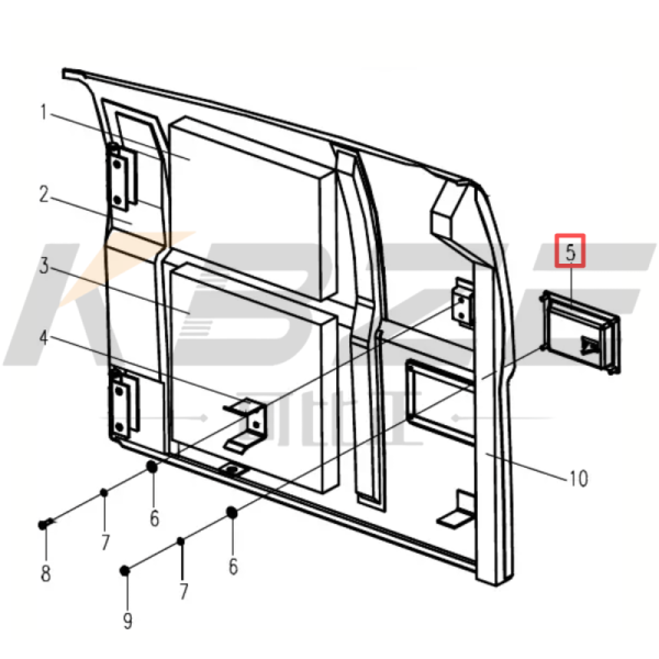 KBZE OEM SIDE DOOR LOCK 34C0250 FITS FOR LIUGONG CLG922E CLG922D CLG922F EXCAVATOR USE