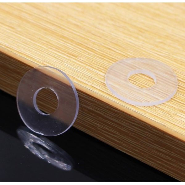 13mm Id 16mm Od M3 2 Inch Flat Nylon Spacer WashersTransparent