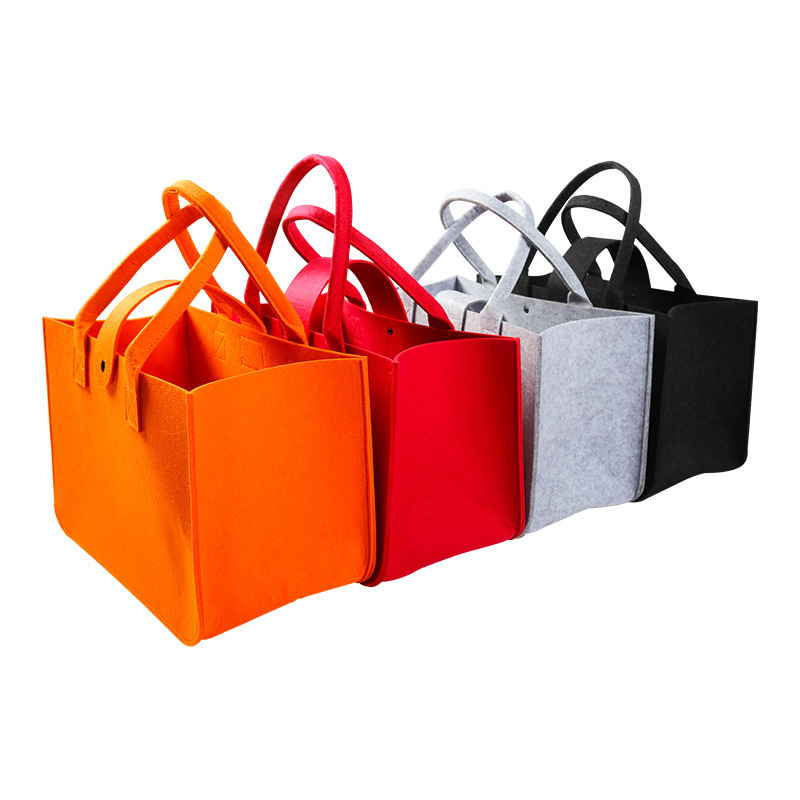 New Felt Handbag Large Capacity Gift Box Packaging Handbag Thickened Advertising Exhibition Non-woven Bag