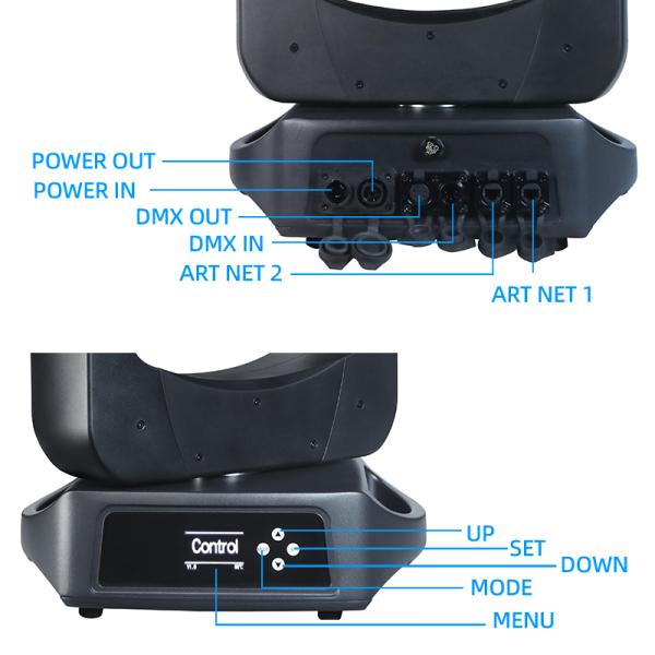 100Wレーザー光源 カスタマイズステージ プリズムレーザービーム 100w DMX512制御 ライトムービングヘッドレーザーライト IP66