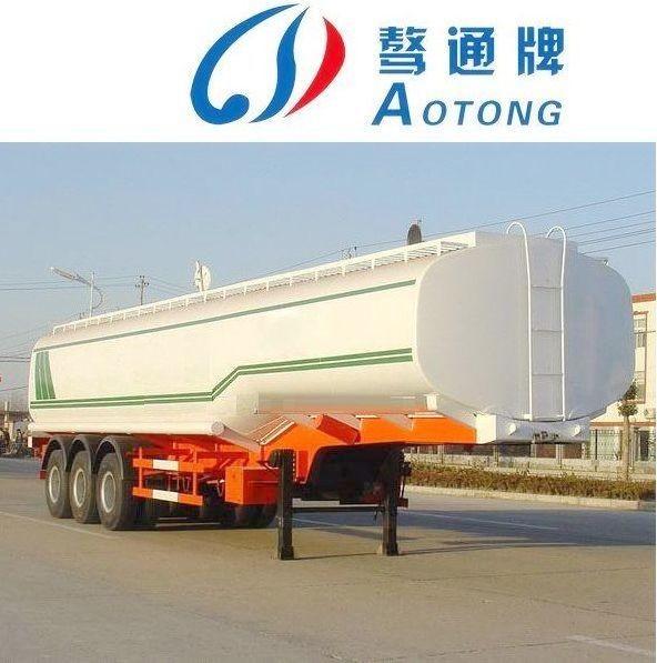 Aluminum Alloy Fuel Tank Semi Trailer with Manhole in Good Condition