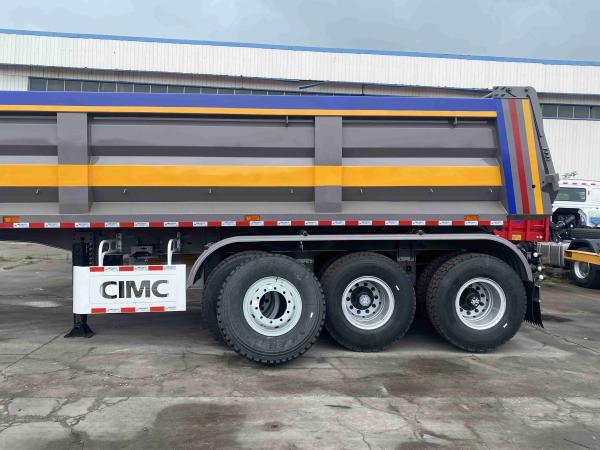 CIMC Latest 80-ton Three-axle Four-axle Stone Dump Truck Rear Semi-trailer