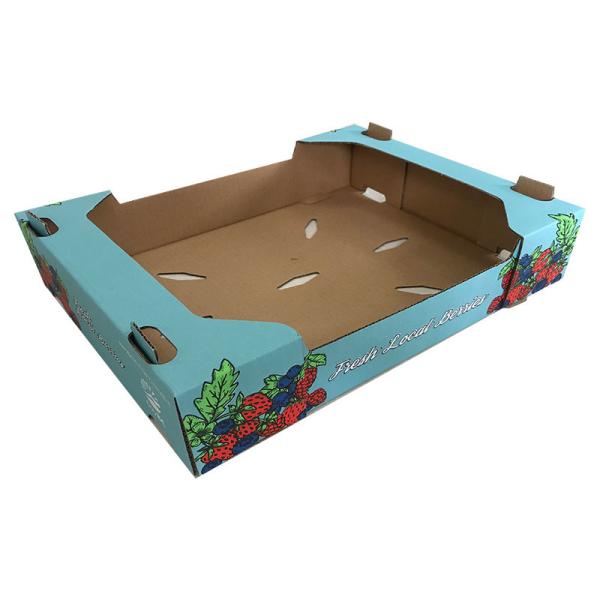 Stable Mango Corrugated Box,  Environmental - Friendly Strawberry Packing Boxes
