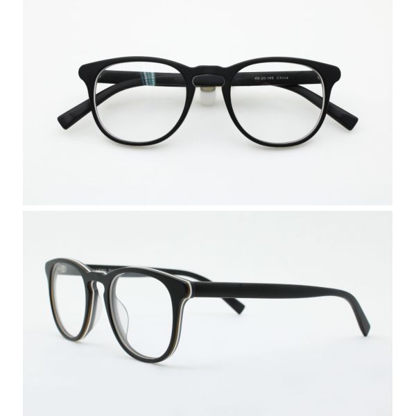 Matt Black Acetate Square Eyeglasses  Unisex Reading glasses Anti Blue Light Computer glasses for Men Women