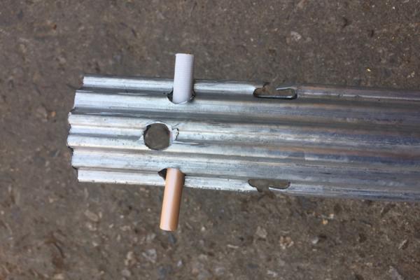 275G Zinc Coated Garden Trellis Posts Used In Wine Growing 60x40mm Size
