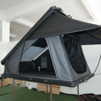 Vehicle Camping Aluminum Shell Roof Tent With Hydraulic Lever Assisted Labor-saving Opening Method And Support Logo