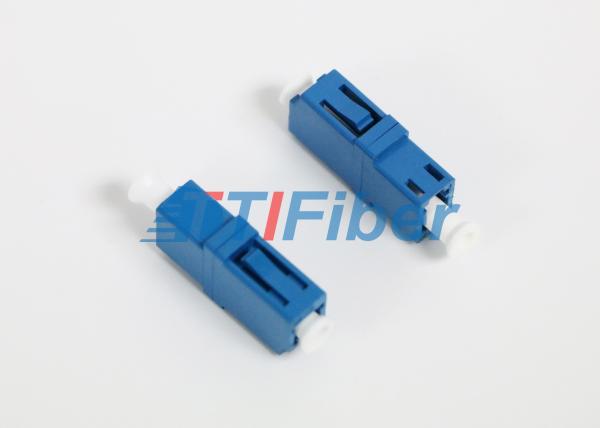 UPC Single mode Fiber Adapter Ceramic Sleeve , Blue color Housing