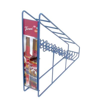 1 shelf green wire counter display rack