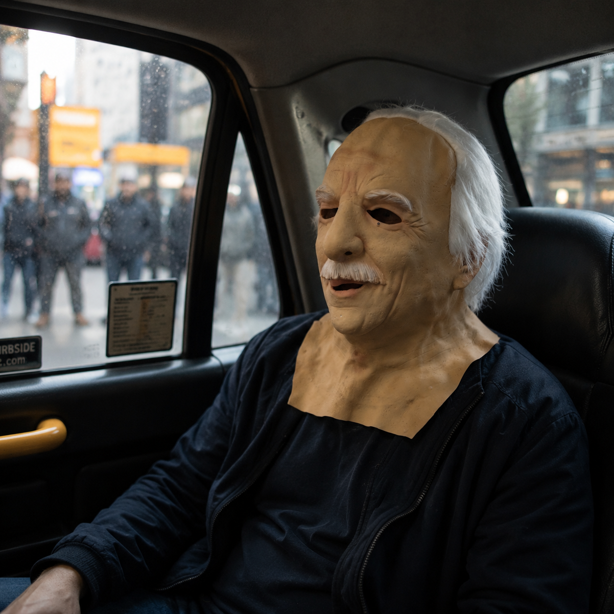 Realistic Old Man Latex Mask with White Hair, Mustache and Wrinkled Elderly Face Design, Full Face Character Mask for Halloween Cosplay Costume Party, Stage Performance, OEM Factory Supplier