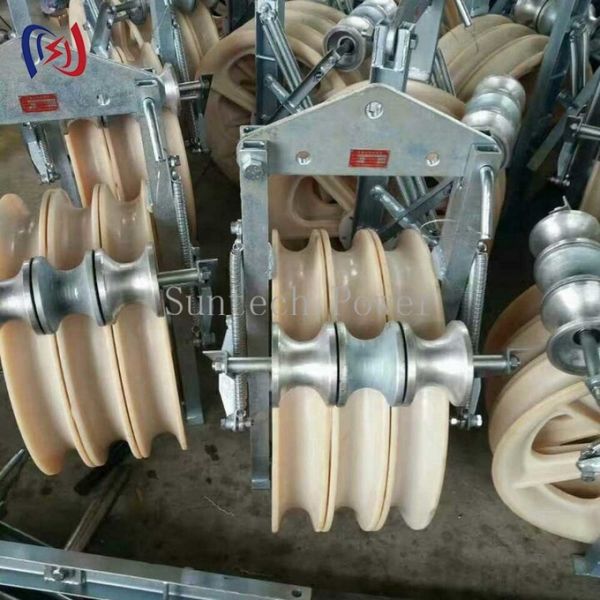 Grounding Roller Stringing Block Conductor Stringing Blocks Transmission Line Grounding Roller