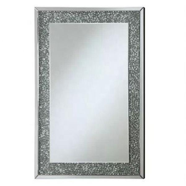 Glass LED Crystal Bedroom Wall Mirror Decorative Full Length Home Furniture