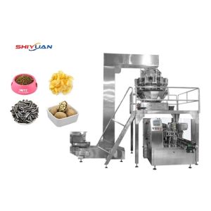 Premade Bag Doypack Packing Machine 6KW 380V Flat Pouch Packaging Machine
