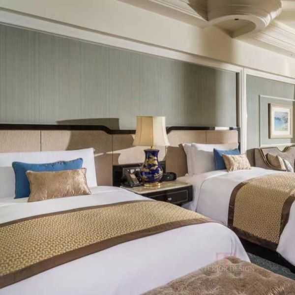 Набор спальни Европы современной виллы мебели гостиницы верхнего сегмента деревянный