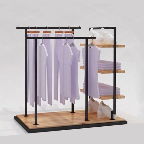 Modern Transparent Display Pegboard Stand for Sneaker Storage and Clothing Display