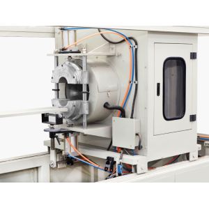 Water Line PVC Extrusion Line , 16 - 630mm Diameter Plastic Pipe Making Machine