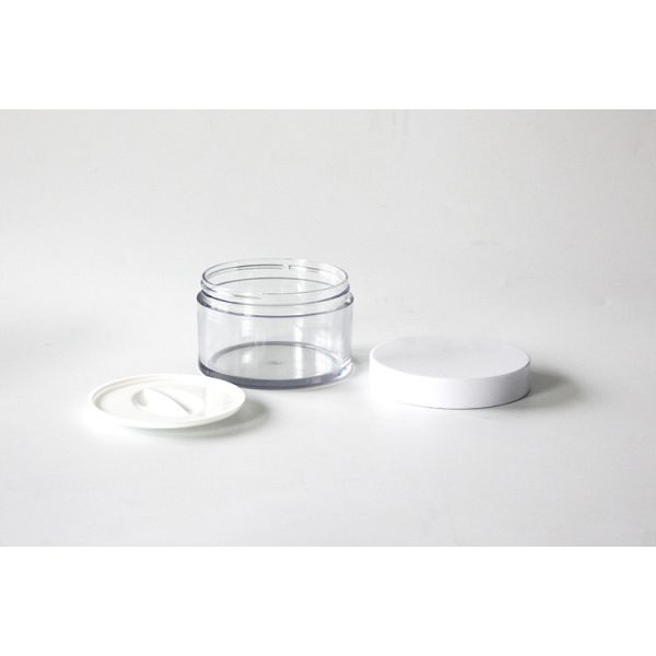 Round Thick Wall Face Cream Jars 150g , Clear PET Plastic Cosmetic Cream Containers