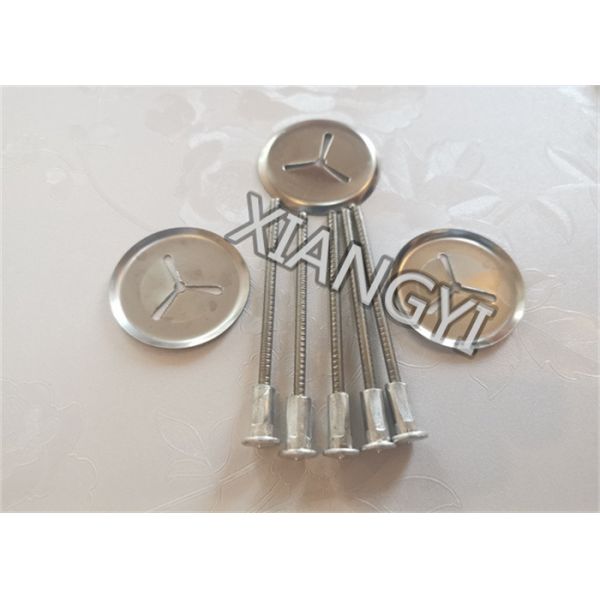 38mm Stainless Steel 3 Slots Self Locking Washer For Fixing Insulation Nails