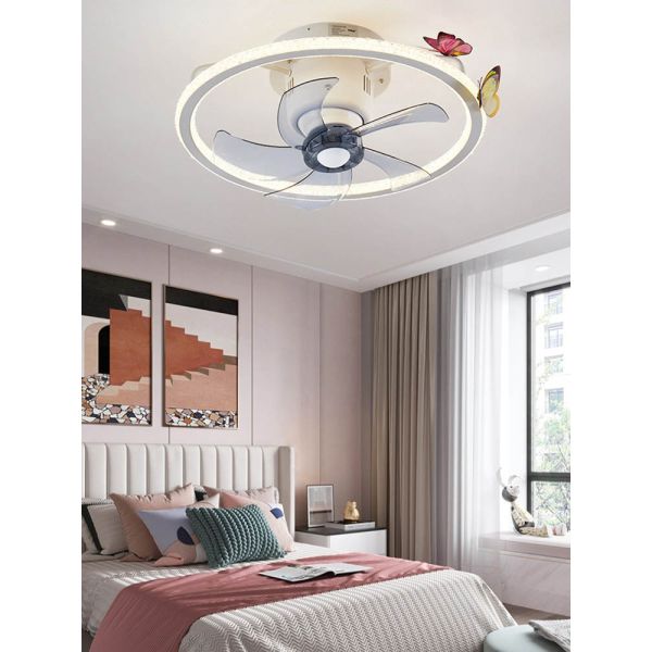 360 Degree Shaking Head Modern LED Ceiling Fan Light with 95 Ra Color Rendering Index
