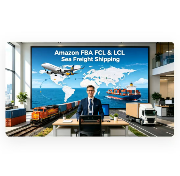 Amazon FBA FCL / LCL Sea Freight Shipping Global Multi Site Coverage
