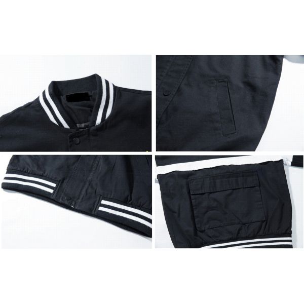 Fashion Mens Plus Size Bomber Jacket , Varsity Style High School Bomber Jacket