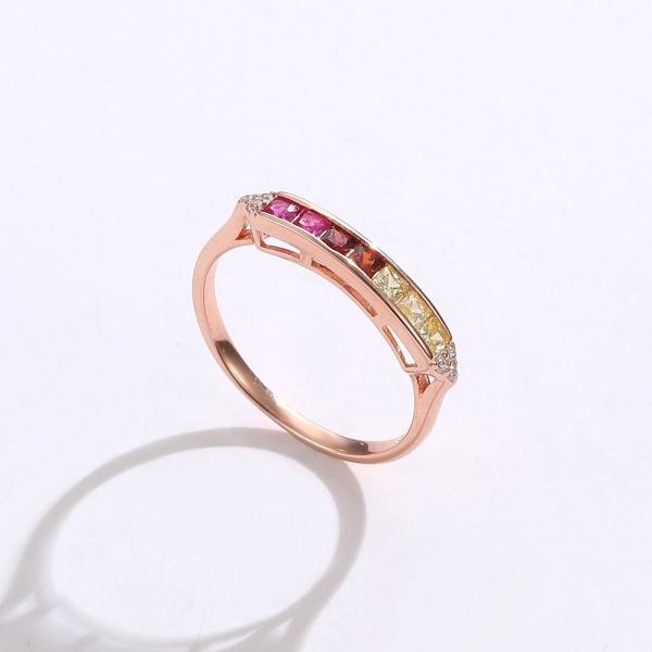 hypoallergenic 0.14cm 2 Gram Sterling Silver Jewelry Rings  Crystal Ring