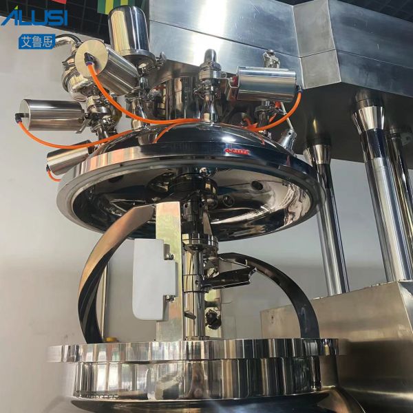 PLC Control Face Cream Vacuum Mixing Equipment Homogenizing Emulsifier Machine