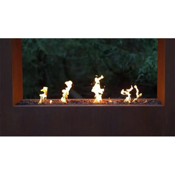 Подогревателя патио 72 дюймов камин горелки природного газа Corten свободно стоящего стальной