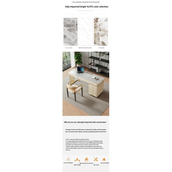 Мраморная офисная мебель офисный стол в форме L для коммерческой мебели