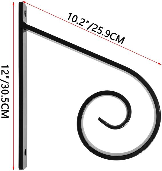 1 or 2 Steps Railing Iron Outdoor Handrail Bracket for Steel Stairway Support Hardware