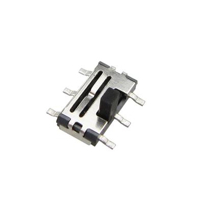 Interruptor de corrediça, interruptor de deslizamento da montagem do painel de 2Position SMD 2p2t, interruptor vertical do tato do impulso, interruptor -Fora no interruptor de alavanca