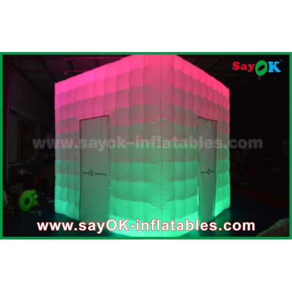 Раздувная студия фото подгоняла PVC формы покрывая раздувную будочку фото СИД с очаровывать