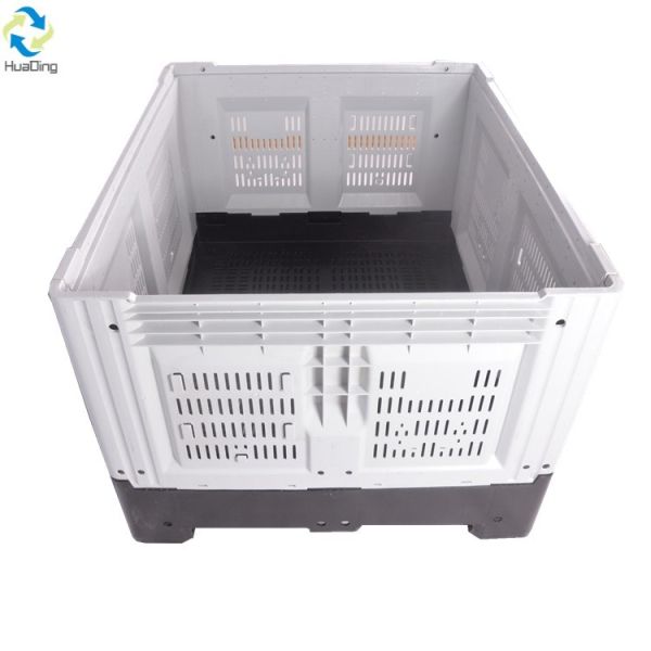 Logistics Storage Box Euro Size Box Foldable Collapsible Stackable Heavy Duty Plastic