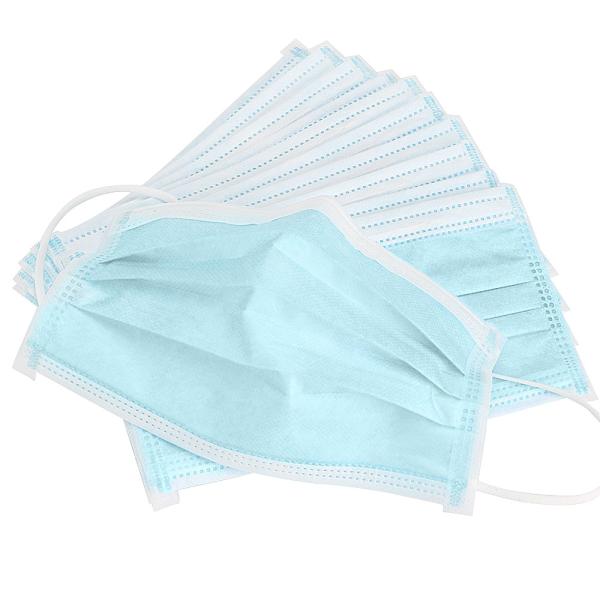 Disposable 3 Ply Non Woven Face Mask 17.5*9.5cm Size
