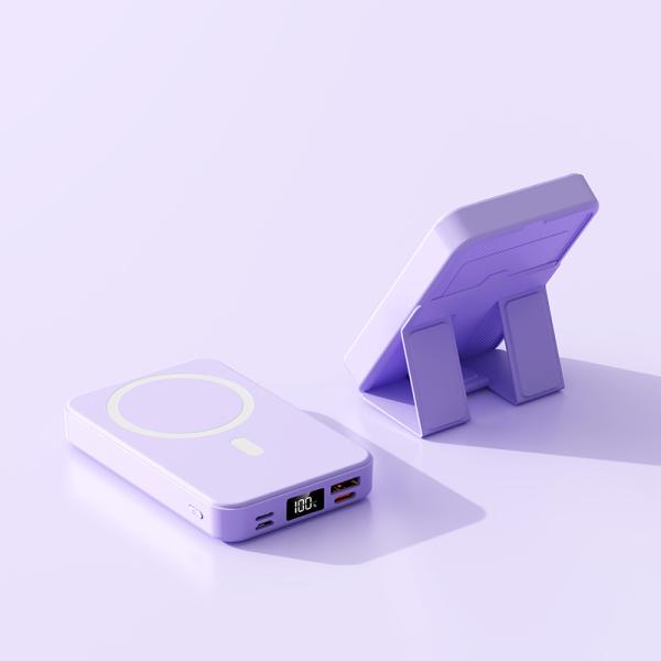 10000mah Magnetic Wireless Power Bank Portable Fast Charging Home Outdoor Portable Foldable Power Bank