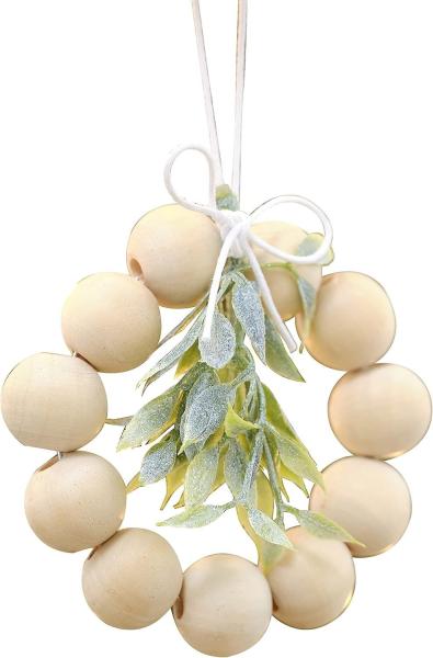 Wooden Bead Christmas Tree Scandinavian Holiday Decor