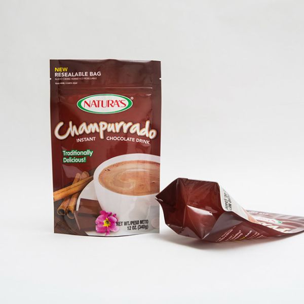 340g Champurrado Stand Up Pouch Instant Hocolate Packing Bag With Zipper